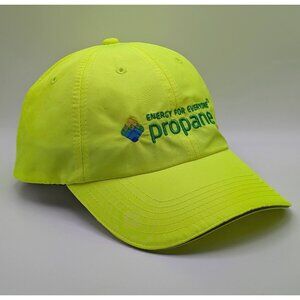 Propane Energy For Everyone Neon Yellow Strap Back Hat Adjustable Cap Hank Hill